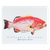 Realfish Gyotaku Yellowfin Grouper 12x15 White Cutting Board