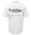 Men's Snook Short Sleeve Fishing Shirt, back - white