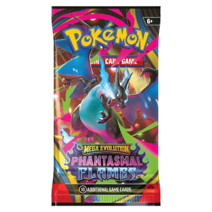 Pokémon TCG: Mega Evolutions – Phantasmal Flames Booster (Single Pack) Pokémon TCG: Mega Evolutions – Phantasmal Flames Booster (Single Pack)