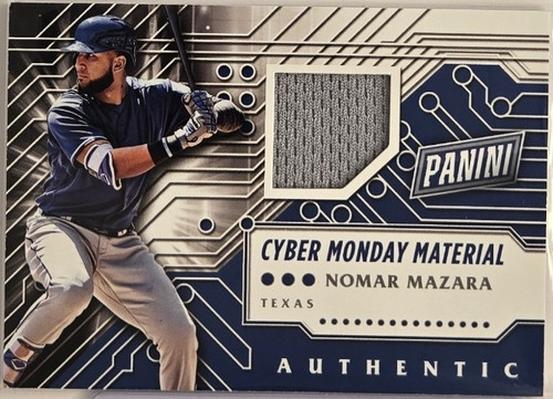 2016 Panini Cyber Monday Baseball – Nomar Mazara Texas Rangers #17 Patch “Cyber Monday Material”