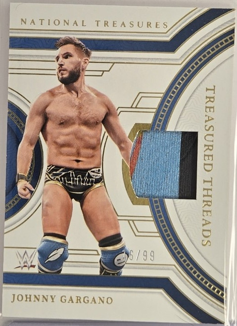 2024 Panini National Treasures WWE – Johnny Gargano #TT-JGR Treasured Threads 76/99 Patch