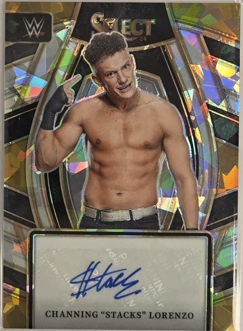 2024 Panini Select WWE – Channing “Stacks” Lorenzo #SL-CSL Prizm Sticker Auto