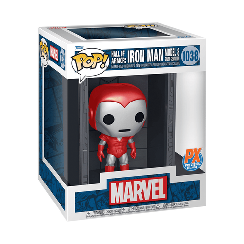 Funko Pop! Vinyl – Marvel: Hall of Armor: Iron Man Model 8 Silver Centurion (PX Previews Exclusive)