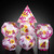 Aussie Card Essentials: 7 RPG Sharp Point Resin Dice - Flower Series Aussie Card Essentials: 7 RPG Sharp Point Resin Dice - Flower Series