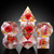 Aussie Card Essentials: 7 RPG Sharp Point Resin Dice - Flower Series Aussie Card Essentials: 7 RPG Sharp Point Resin Dice - Flower Series