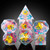 Aussie Card Essentials: 7 RPG Sharp Point Resin Dice - Flower Series Aussie Card Essentials: 7 RPG Sharp Point Resin Dice - Flower Series