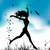 Graphic from bottle label:
Illustration of girl dancing in a field