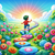 Image from bottle graphic: Illustration of a little boy on a path of colorful stepping stones, skipping towards the rising sun.
