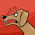 Illustration of an angry dog barking Illustration of an angry dog barking