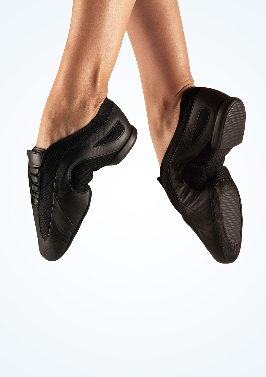 Jazz Modern Dance Shoes Leather Black Split Sole EU35//UK 3
