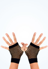 Short Fishnet Gloves Black Main [Black]