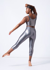 Alegra Metallic Crop Leggings Main [Red]