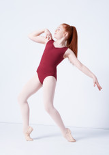 Move Dance Jessica Girls Leotard Mulberry Front [Pink]