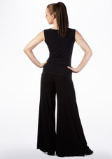 So Danca Cross Detail Dance Top Black Back [Black]