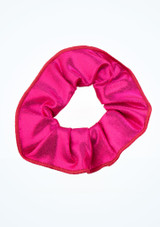 Alegra Metallic Gymnastics Hair Scrunchie Patterned Front [Patterned]