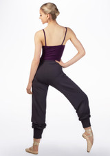 Ballet Rosa Tapered Bamboo Pants Grey Back [Grey]