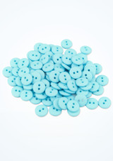 Coloured Buttons - 100 Pieces Blue Front [Blue]