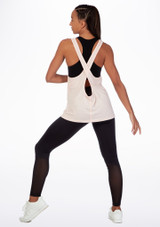 Move Dance Cross Back Dance Top Pink Back [Pink]