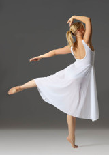 Move Dance Thalassa Cut Out Lyrical Dress White Front 5 [White]