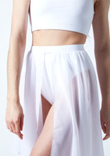 Move Dance Eris Asymmetric Lyrical Half Skirt Red main image. [Red]
