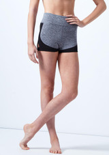 Capezio Teen Keyhole Short Grey Front [Grey]