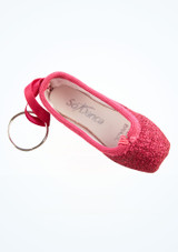 So Danca Glitter Mini Pointe Shoe Keyring Pink Top 2 [Pink]