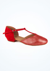 Rummos Carol Ballroom & Latin Shoe 0.75" - Red Red Main 2 [Red]