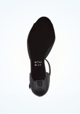 So Danca T-Strap Sparkle Open Toe Ballroom Shoe 1.5" Black 2 [Black]