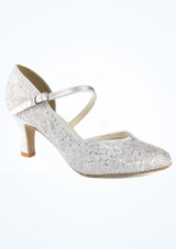 So Danca Sparkle Ballroom Shoe 2.5" Silver Main [Silver]