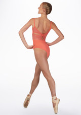 Mirella Juliet Lace Twist Back Leotard* Pink Back [Pink]