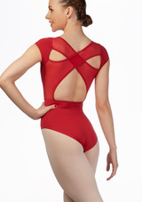 Bloch Lace Up Cap Sleeve Leotard* Red Back [Red]