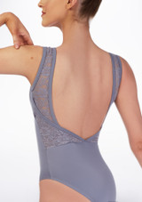 Basilica Lace Low Back Leotard Grey Back [Grey]