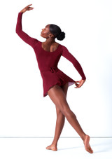 Bloch Professional Wrap Dance Skirt Red Back 2 [Red]