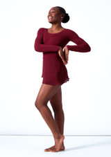 Bloch Professional Wrap Dance Skirt Red Front 2 [Red]