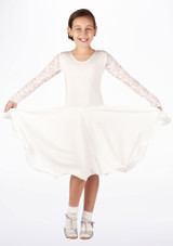 Move Dance Girls Saffron Ballroom Dress White Main [White]