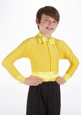 Move Dance Boys Pablo Coloured Dancesport Shirt Yellow Main [Yellow]