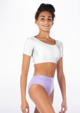 Alegra Shiny Odele Dance Top White Main [White]