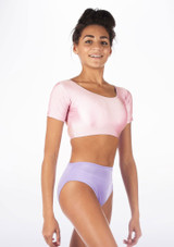 Alegra Shiny Odele Dance Top Party Pink Main [Pink]