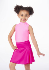 Alegra Shiny Mid Circle Dance Skirt Magenta Main [Pink]