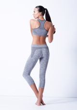 Move Dance Rufina Seamless Bra Top Grey Grey Back [Grey]