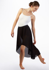 Bloch Lyrical Contemporary Dance Skirt - Black Black Front 2 [Black]