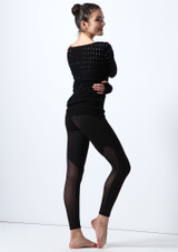 Bloch Textured Knit Long Sleeve Sweater* Black Back [Black]