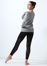 Bloch Textured Knit Long Sleeve Sweater* Grey Back [Grey]