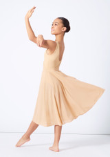 Move Dance Teen Titania Cut Out Lyrical Dress White Back [White]
