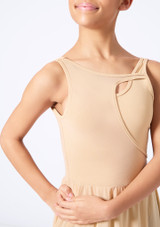 Move Dance Teen Titania Cut Out Lyrical Dress White Front [White]