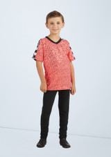 Weissman Route 66 Boys T-Shirt Pink Front [Pink]