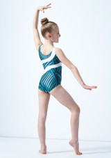 So Danca Girls Morisot Gymnastics Leotard Blue Back [Blue]