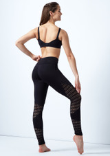 So Danca Macrame Leggings Black Back [Black]