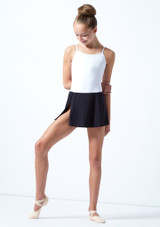 Ballet Rosa Teen Pull On Skirt Black Front 2 [Black]