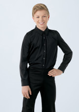 Weissman Collar Button Down Shirt Black [Black]